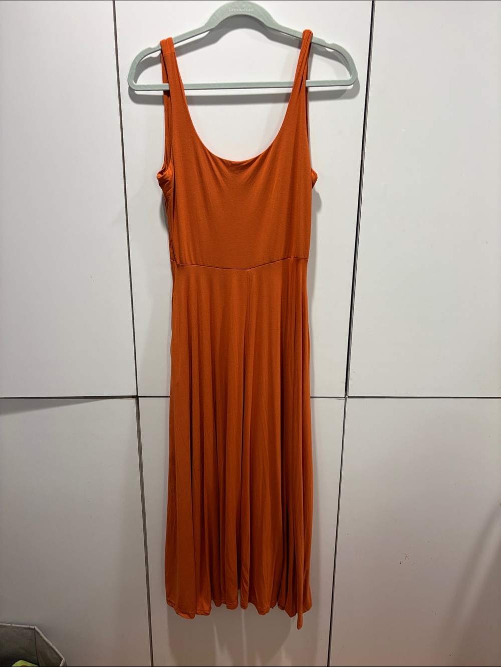 Market & Spruce Orange Sleeveless Maxi Dress Size Medium